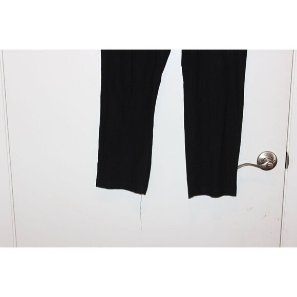 Eileen Fisher Womens Black Stretch Pull On Pants Medium - Picture 2 of 9